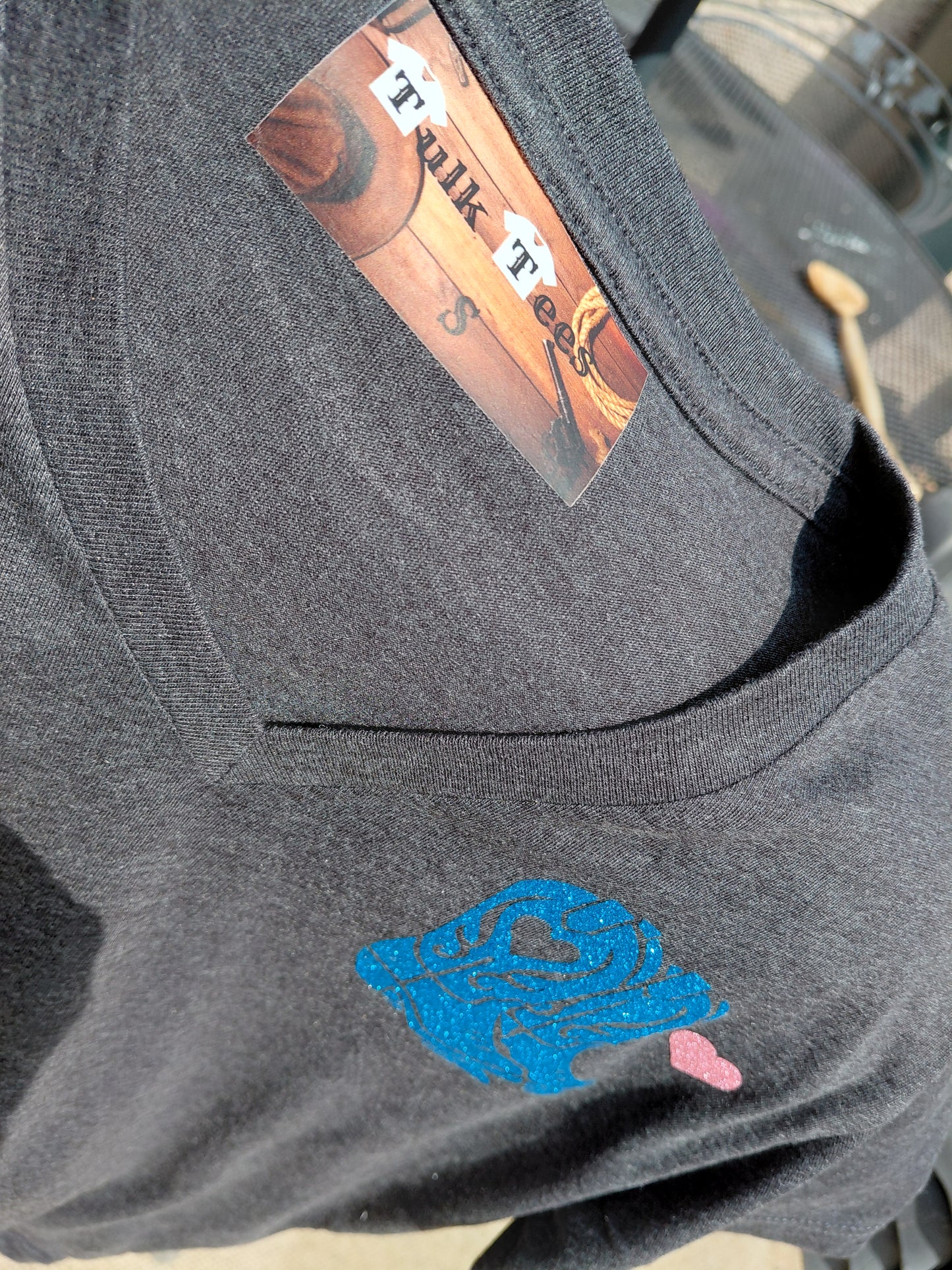 Glitter cowboy boot and hat Line dancing T-shirt
