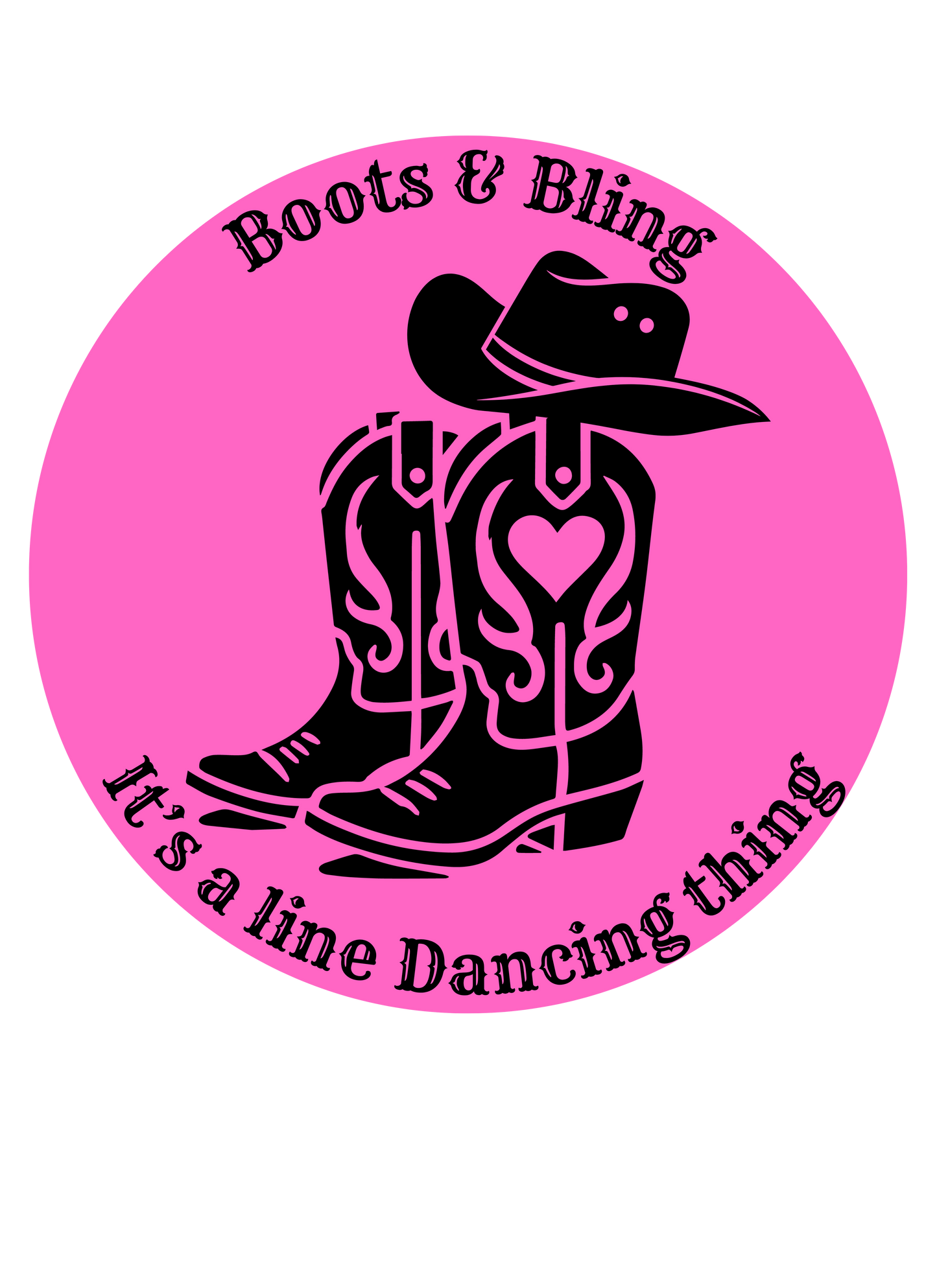 Boots and Bling designed by Kirsty Tulk Tees