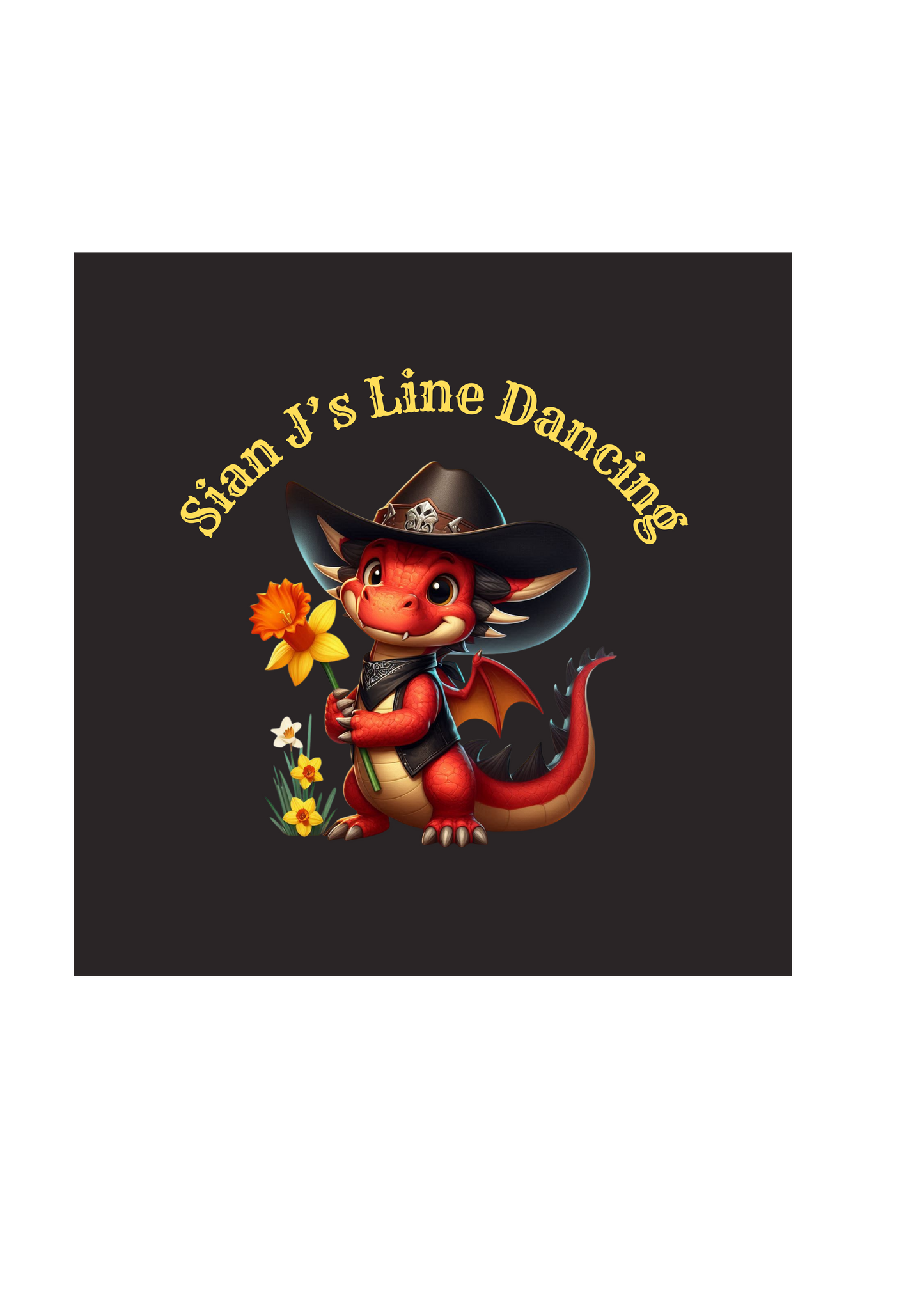 Sian J's dragon logo for her line dancing group