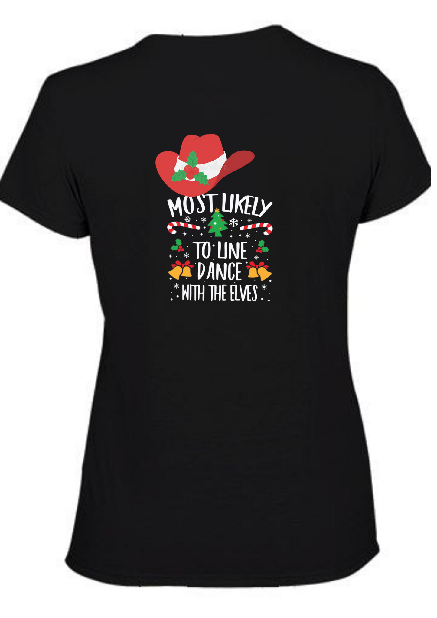 Christmas line dancing t-shirt, Oh what fun it is to dance.