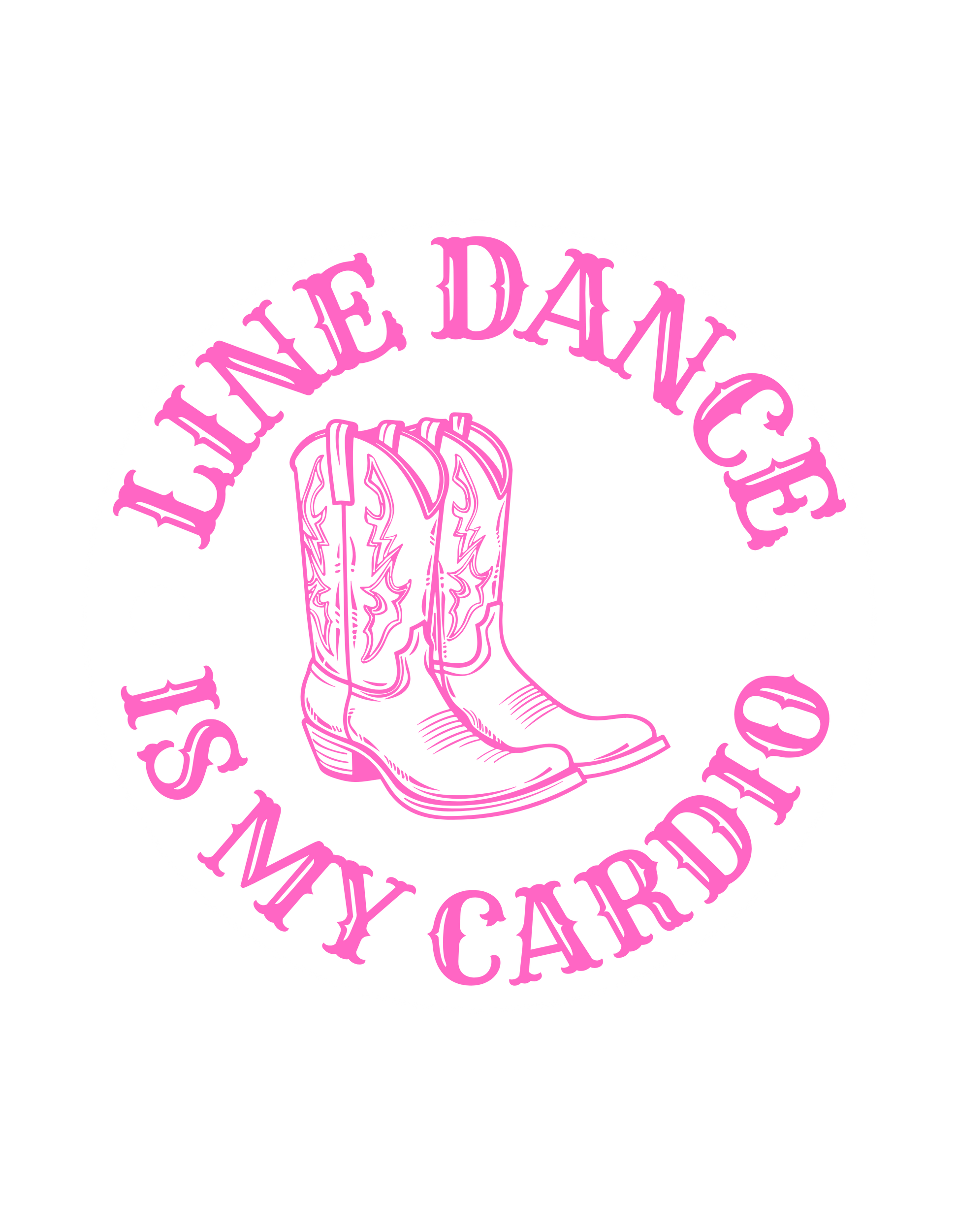 Line dancing logo