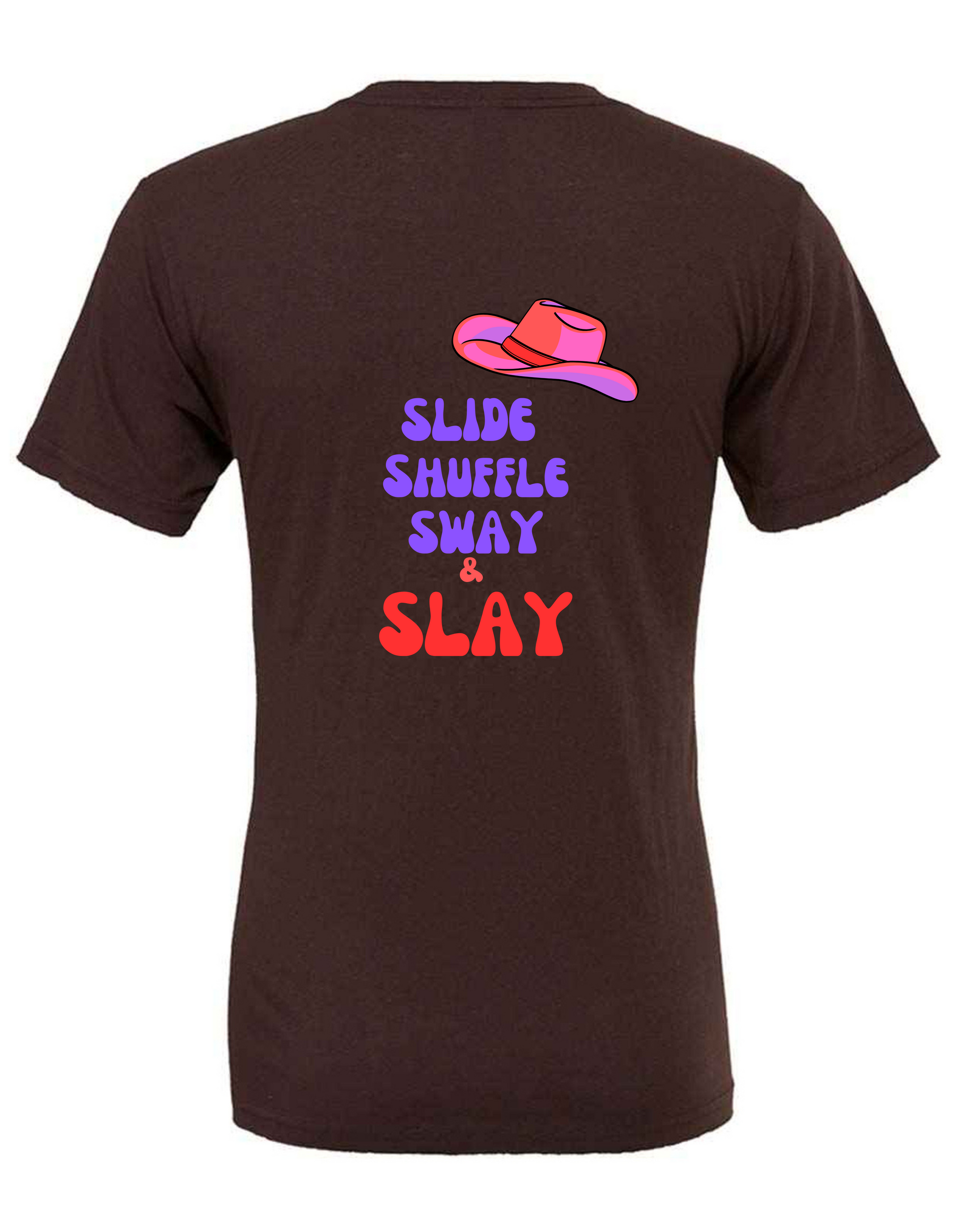Slide Sway shuffle and slay t-shirt