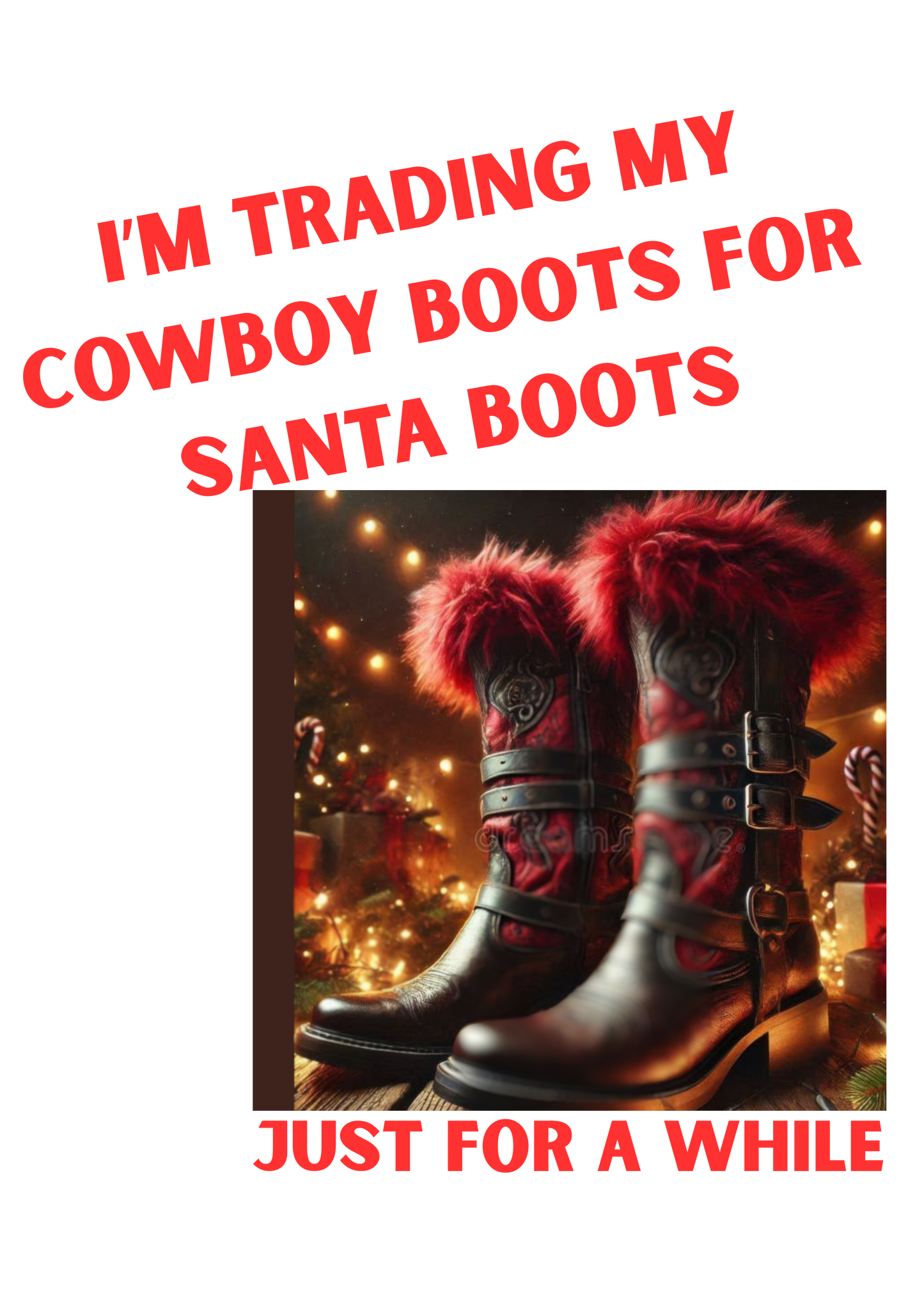 Line dancing Christmas t-shirt with a fun saying. Designed by Kirsty Tulk Tees