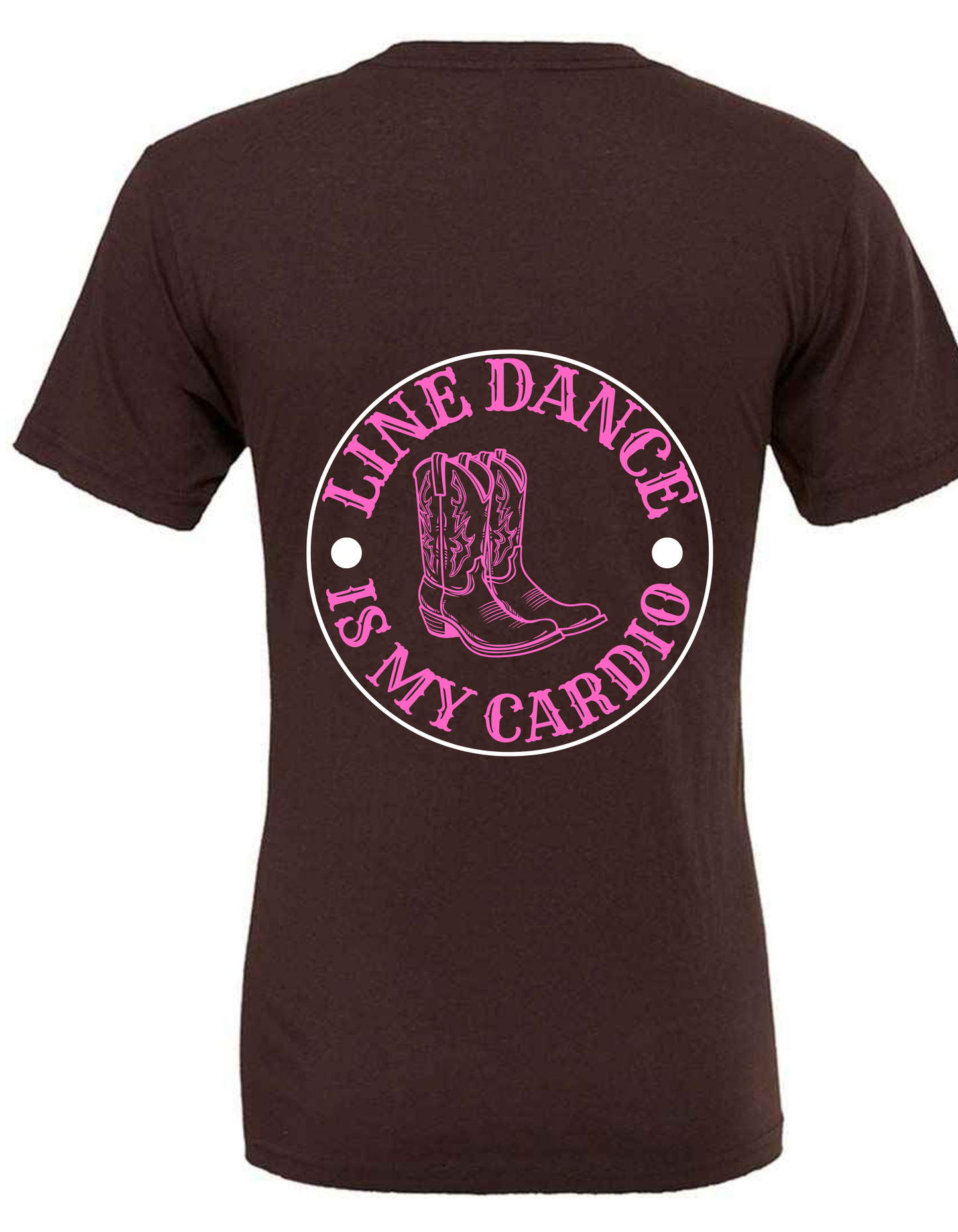 Line dancing is my Cardio. Line dancing t-shirt - V-neck, unisex, printed on back and front.