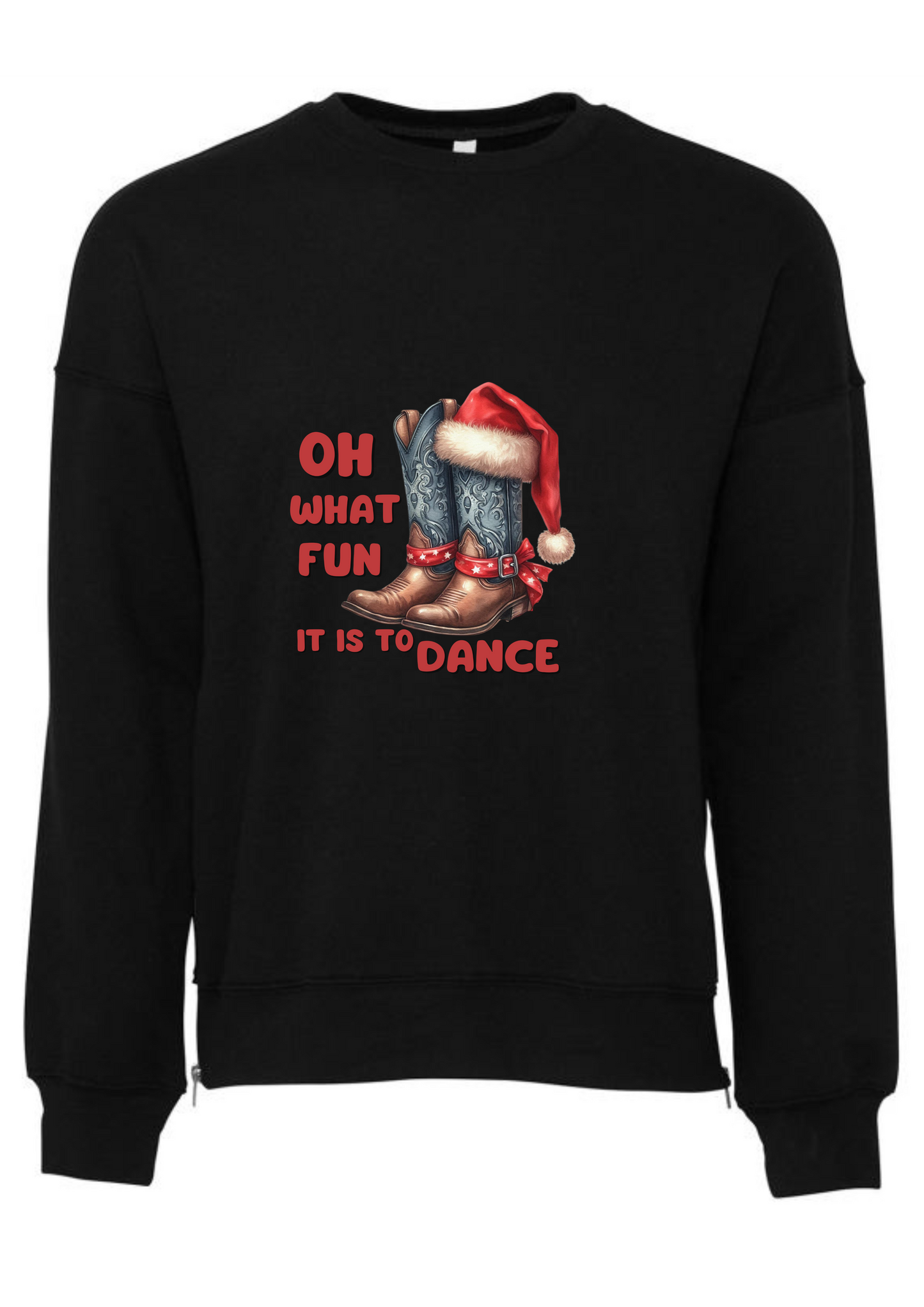 Christmas line dancing t-shirt, Oh what fun it is to dance.